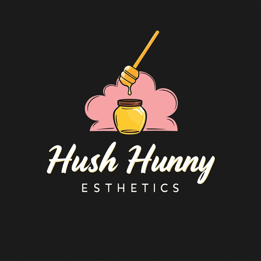 Hush Hunny Modern Wordmark Logo